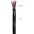 Material de aislamiento de PVC o XLPE Cable eléctrico